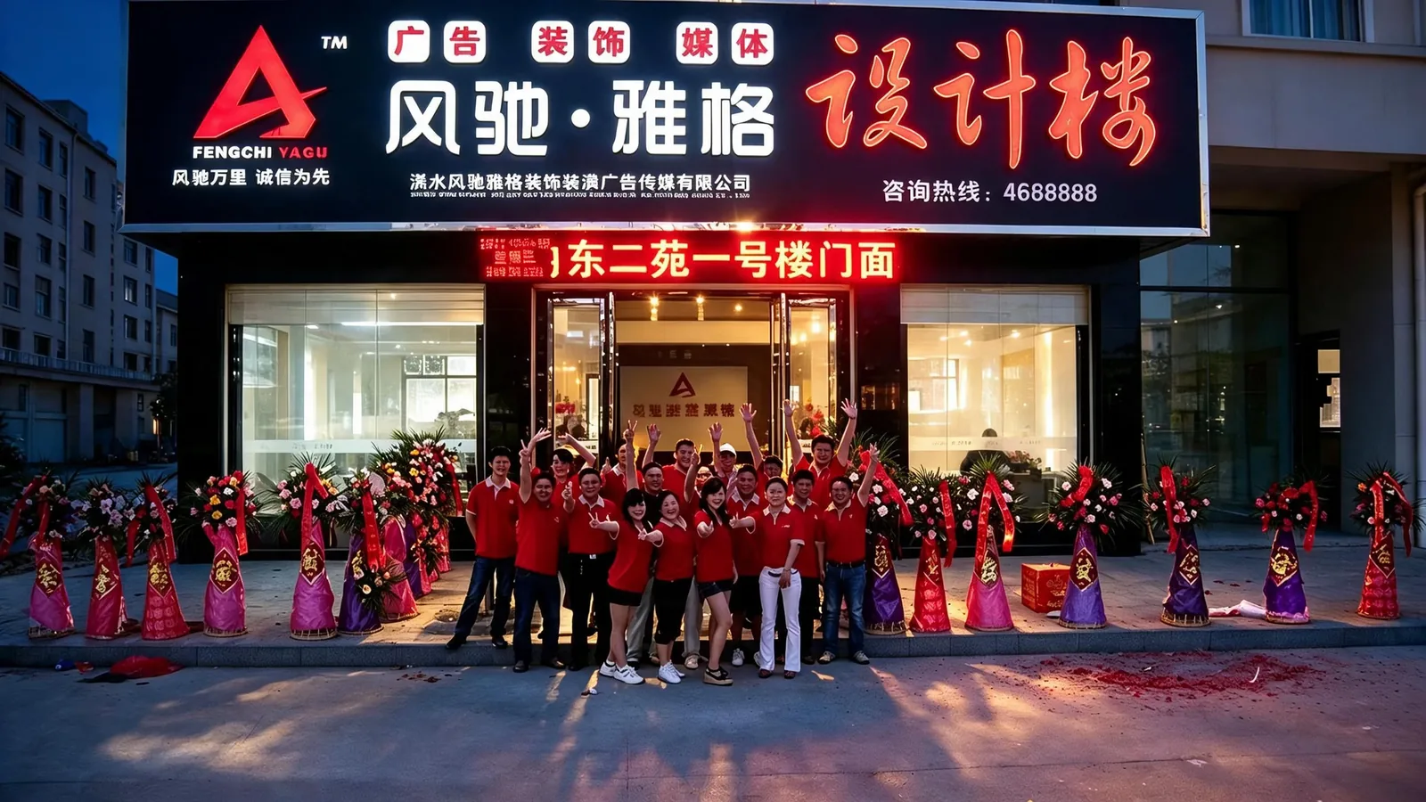 风驰广告公司门头（白天）